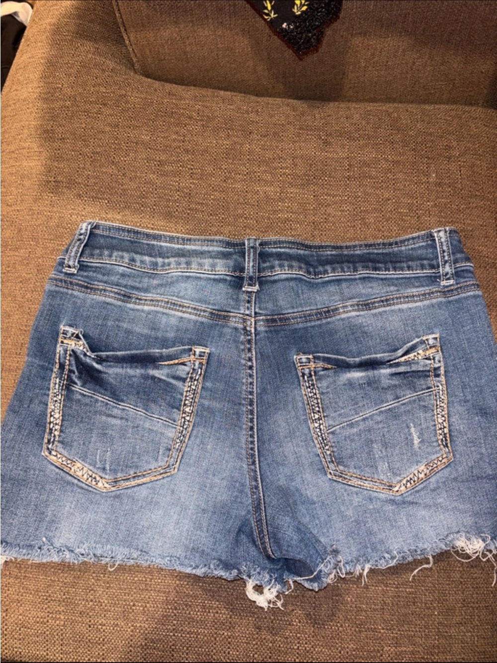 Maurice’s Frayed Hem Blue Denim Women's Shorts